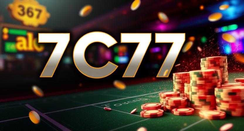 Immersive lounge-style interface of 7C77 casino